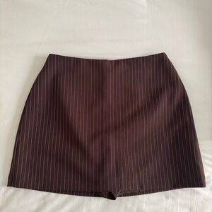 Abercrombie & Fitch Chocolate Pinstripe Skirt